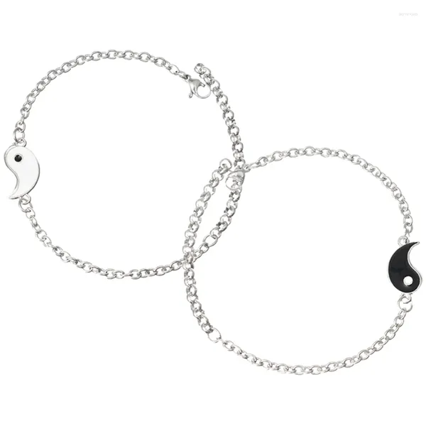 Charm Bracelets passen Paare Paare Bracelets Zeug Yin und Yang für Frauen mit Fernentfernung