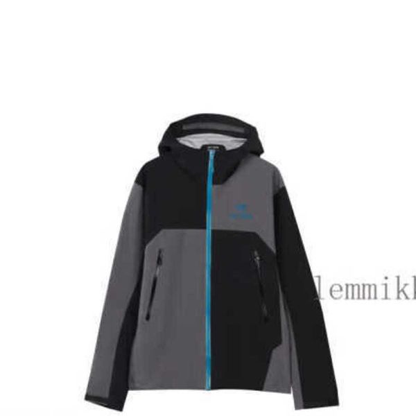 Дизайнерские куртки Arcterys Аутентичные мужские пальто Arc Beta Recut No7 Color Block Logo Hard Shell Hooded Punch Grey m