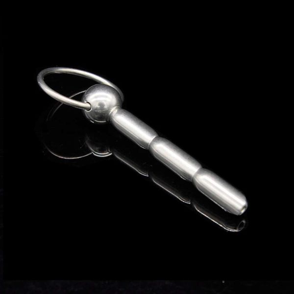 Новый тюремный мужской катетер для уретры из нержавеющей стали с ручной петлей для пениса, мочевая пробка, сексуальная игрушка, стимулирующий расширитель уретры A004