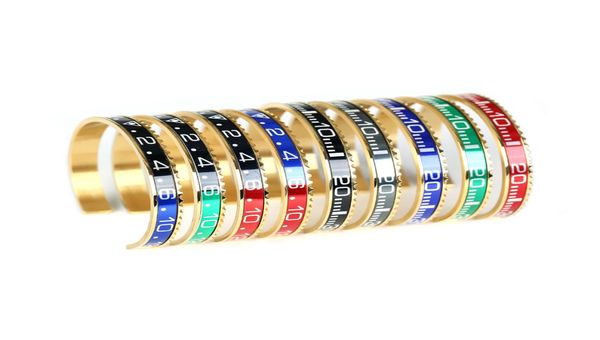 Bracciale da coppia in acciaio inossidabile stile italiano 316l Tachimetro Bracciale ufficiale da uomo Gioielli di moda Tachimetro Bracciale T1908283224132