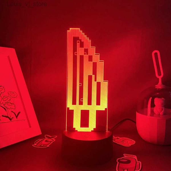 Gioco di insegne al neon a LED The Binding of Isaac Rebirth Item Coltello della mamma 3D Led Neon Nightlight Regalo per il fidanzato Arredamento camera da letto Giocatori Prop Lampada lava YQ231201