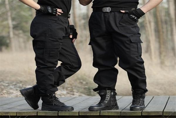 Pantaloni militari tattici neri Pantaloni cargo casual da uomo Pantaloni da lavoro mimetici Pantaloni sportivi da combattimento dell'esercito Uomo Airsoft Pantalones 225727057