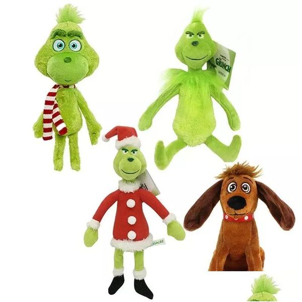 Decorazioni natalizie Stola Peluche Peluche Max Dog Doll Morbido Cartoon Animal Peluche Per bambini Regali Drop Delivery Home Garden Dhqak