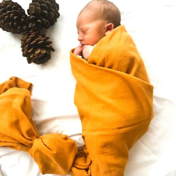 Одеяла Born Muslin Swaddle Постельное белье Детское хлопковое покрывало 120x120 см