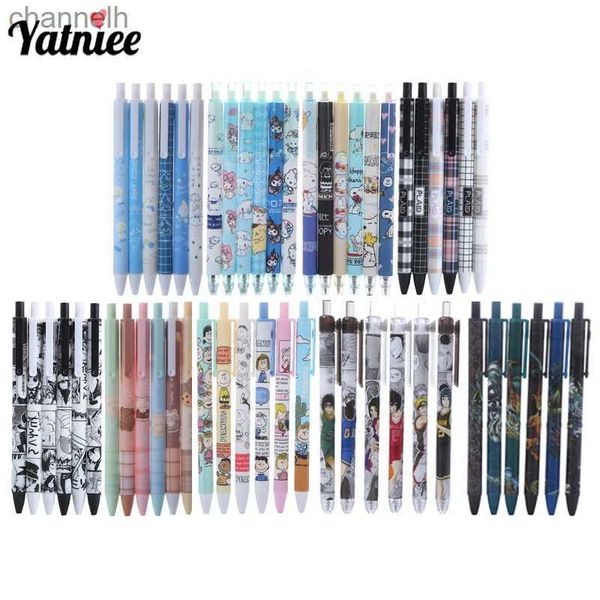 Canetas de gel Yatniee 6pcs Canetas Kawaii Canetas de papelaria estéticas para escrever Caneta esferográfica Papelaria japonesa Itens escolares Acessórios de escritório YQ231201