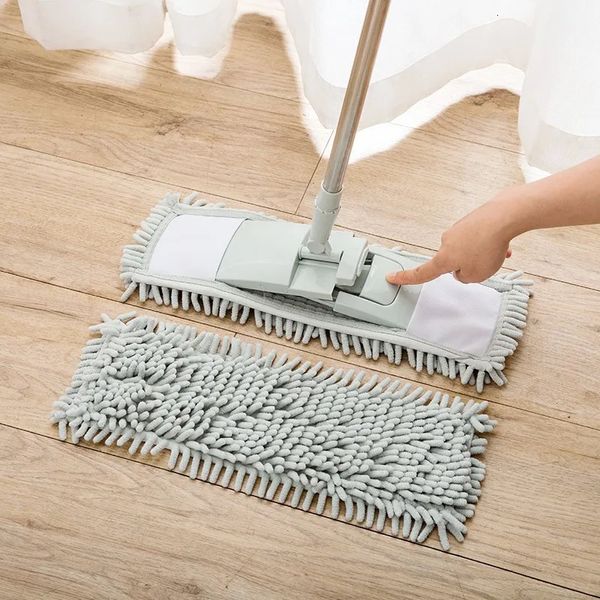 Mop Mop in ciniglia per lavare il pavimento Wonderlife_ Pulizia della casa Lazy Wipe Clean Up Paint Head Rod Panno Lightning Offers Glass 231130