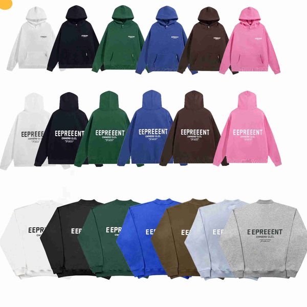 CommDesigner Hoodie 2023 Reprereesent Sweatshirts Tasarımcı Mektubu Erkek Gelgit Markası Vahşi High Street Casual Gevşek Çift Hellstar Hoodi8 Hgr