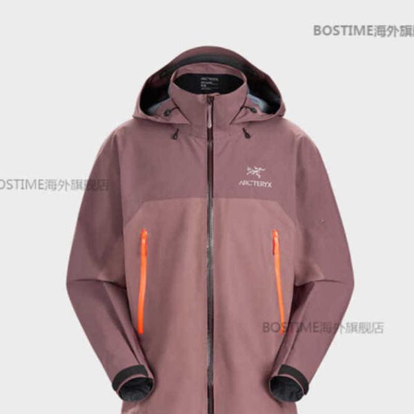 Куртки Куртка Мужская дышащая ветрозащитная куртка Arcterys beta Ar Gore-tex Водонепроницаемая мужская зарядная куртка Бархатный песочный/феном/бархатный песочный коричневый/филигрань xl