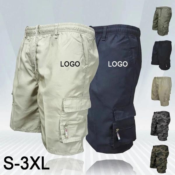 Herren Shorts Maßgeschneiderte Cargo Solide Sommer Herren Taktische Hosen Casual Große Tasche Sport Hosen Für Männer Strand