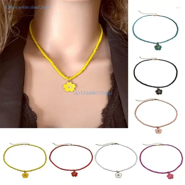 Anhänger Halsketten Frauen Boho Anhänger Kragen Halskette Schlüsselbein Kette Choker Y2K-Mädchen Teenager Schmuck