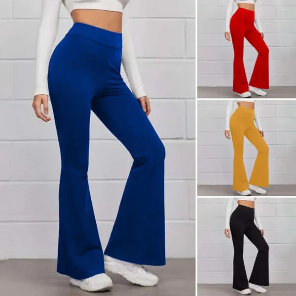 Pantaloni da donna Pantaloni da yoga a vita alta da allenamento skinny Pantaloni Harem a gamba larga Coreano dolce Pantalon Leggings svasati da donna Sport