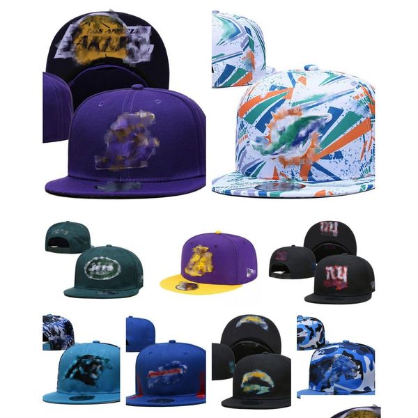 Snapbacks Großhandel Alle Teams Logo Designer Hüte Baskball Snapbacks Uni Stickerei Fußball Closed Mesh Flex Beanies Fisherman Hat Hip Dh6Gj