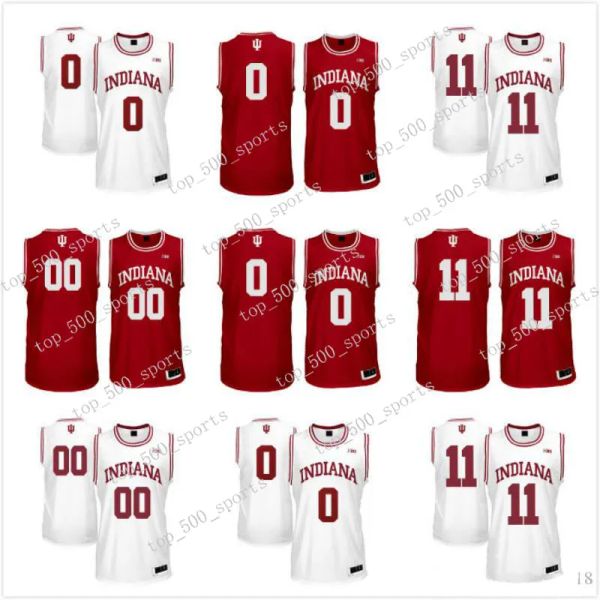 Personalizado Indiana Hoosiers Vermelho Branco Personalizado Ed Nome Qualquer Número # 4 Victor Oladipo 11 Thomas NCAA College Basketball Jersey S-3XL