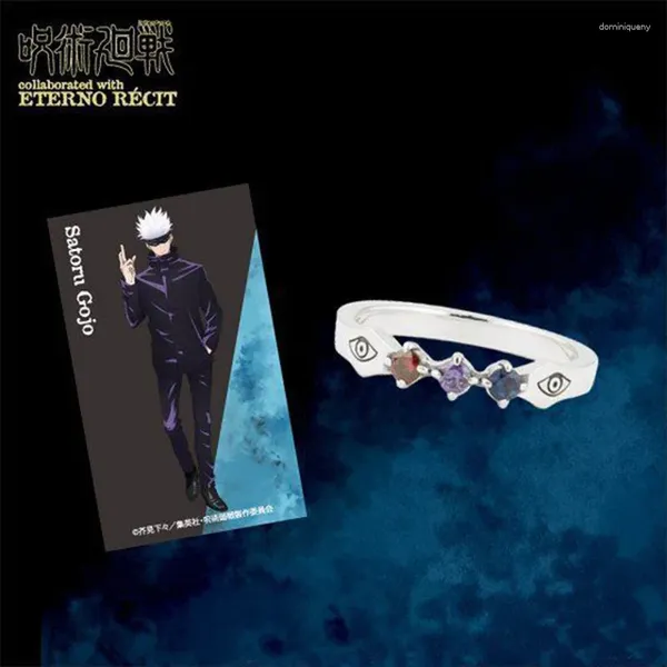 Cluster Ringe Anime Jujutsu Kaisen Ring Für Männer Frauen Itadori Yuji Gojo Satoru Fushiguro Megumi Cosplay Einstellbare Fans Cos Schmuck geschenk