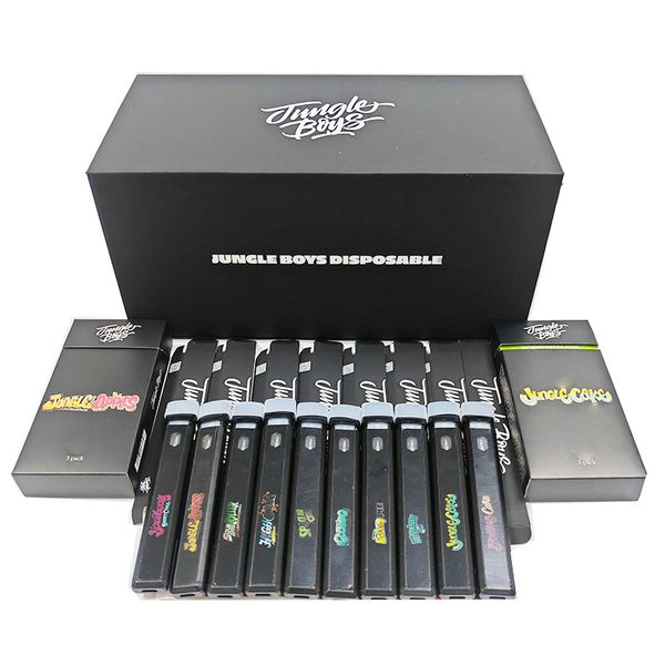 Jungle Boy Boyz Tek kullanımlık Boş Vape Kalem Vapes Teşhal E Sigara Bar Pods Cihaz 380mAh Şarj Edilebilir Pil 1ml Paket Kartuşlu 43DF buharlaştırıcı