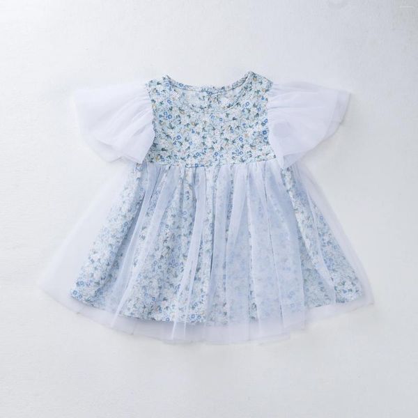 Kız Elbiseler Babil 1-6 Yıllık Bebek Kız Kız Çiçek Etek Giyim Doğdu Pamuk İplik Parti Elbise