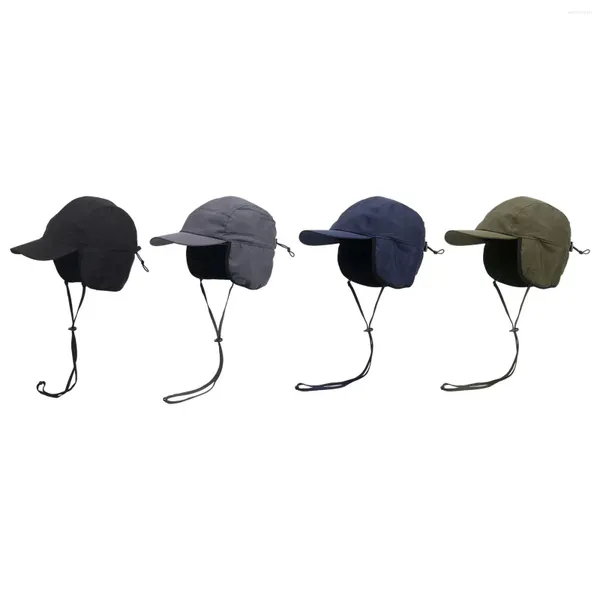 Berets Winter Trapper Chapéu Cap À Prova D 'Água Casual Moda Windproof Headwear Quente para Ciclismo Bicicleta Ski Camping Caminhadas