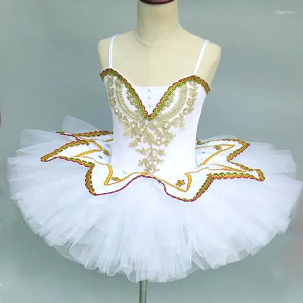 Bühnenkleidung, professionelles Ballett-Tutu-Kleid, Mädchen-Tanzkostüm, Kinderaufführung, Ballerinas, Tanzkleid, modernes Blau