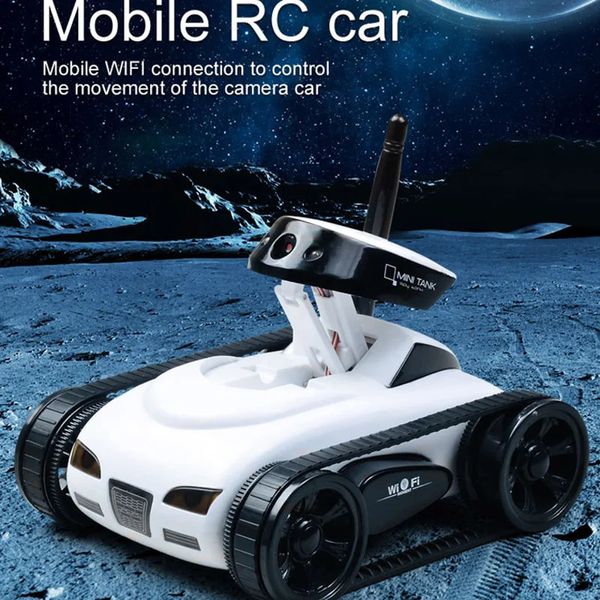 Elektrische/RC Auto RC Kamera Tank FPV WIFI Echtzeit Qualität Mini RC Auto HD Kamera Video Fernbedienung Roboter auto Intelligente APP Drahtlose Spielzeug 231130