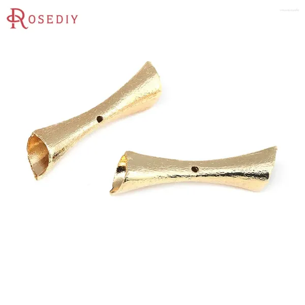 Anhänger Halsketten 4PCS 18K Gold Farbe Messing Trompete Form Verbinden Charms Hohe Qualität DIY Schmuck Machen Halskette Ohrringe zubehör Für