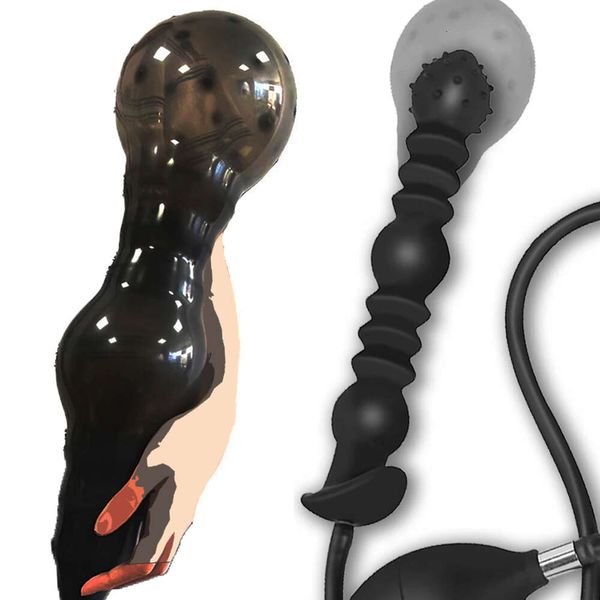 Brinquedo sexual massageador inflável anal butt plug enorme ânus extensor massageador enorme enema brinquedos de treinamento para brinquedo homem mulher gay