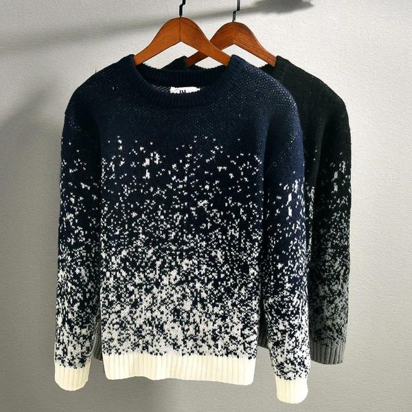 Herrenpullover 9808 Chic Stars Gradience Pullover Winter Herbst Mode Warme Langarmpullover Hochwertige klassische Vintage-Strickwaren