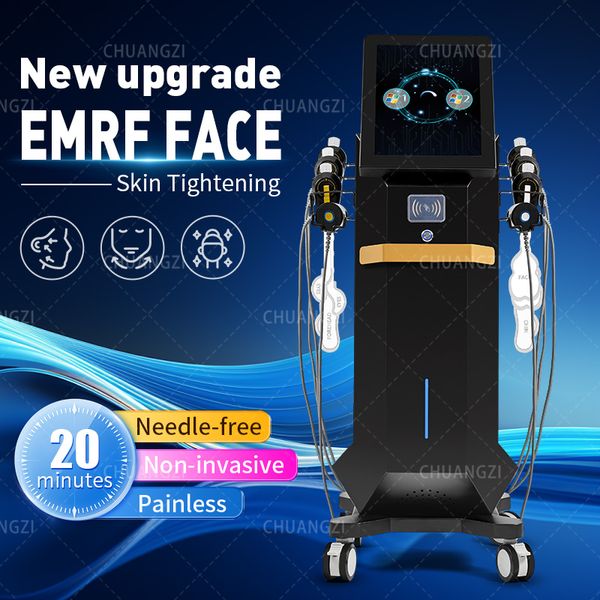 Vertikale Ems-Pads-Gesichts-Hals-Stirn-Lifting-Maschine PE Ems RF-Gesichtshautstraffungsmaschine für Salon und Spa