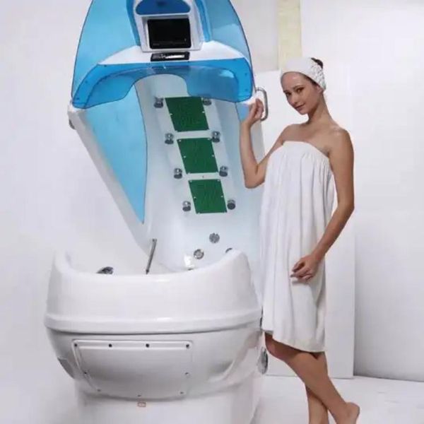 Le capsule dimagranti per sauna in stile sdraiato più vendute che combinano l'attrezzatura per capsule spa per sauna a vapore con idroterapia a secco e idroterapia a infrarossi