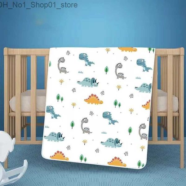 Mudando almofadas cobre 30x45cm musselina fralda bebê cobertores mudando almofadas recém-nascidos swaddle cobertor infantil gaze toalha de banho bebê urdidura q231202