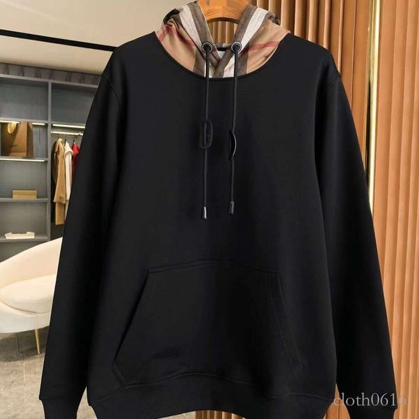 B Tasarımcı Kafes Hoodie Brry Mens Kazak Modaya Markalar Yüksek kaliteli sıcak ceket Sonbahar ve Kış Çift Aynı Damalı Kat Boyutu M-4XL