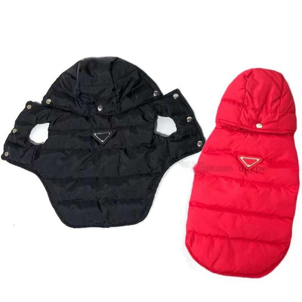 Abbigliamento invernale per cani di marca Abbigliamento per cani Felpa con cappuccio antivento per cani Cappotto impermeabile per cuccioli Foderato in cotone Giacca calda per animali domestici Gilet per animali domestici per la stagione fredda per cagnolino di taglia piccola e media XL