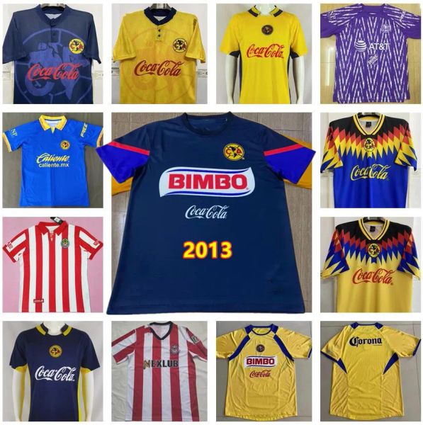 América Retro Soccer Jersey 2004 2005 2006 98 99 2013 Club Football Camisas 1995 1996 04 05 06 C.BLANCO Vintage Classic Football Soccer
