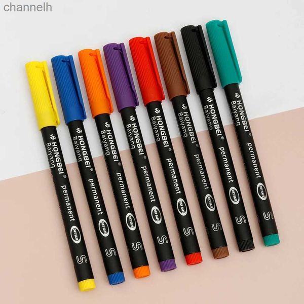 Jel Pens 8pcs/Set Renkler Fineliner Set Çizim Kalemi 0.5mm Astar Kalem Çizim İşaretçisi Çizim Manga Çizim Kalemi Çizim Çocuk Graffiti YQ231201