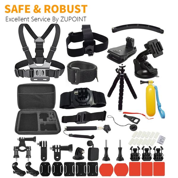 Outros produtos de câmera Acessórios de vídeo esportivo Kit de ação Cinta de peito Cabeça Selfie Stick Holder Set para GoPro Insta360 DJI OSMO l231130