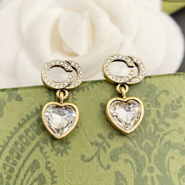 Orecchini di design di lusso Orecchini vintage di lusso in argento 925 orecchini di design con lettere gioielli da donna placcati 18k Ama orecchini regali di nozze