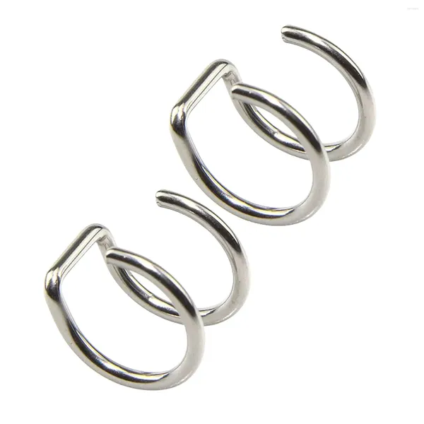 Boucles d'oreilles à dos 2 pièces pour hommes et femmes, cadeau de fête, Clip Simple, mode quotidienne, bijoux élégants, sans perçage, Cartilage, boucle d'oreille, manchette d'oreille en acier inoxydable