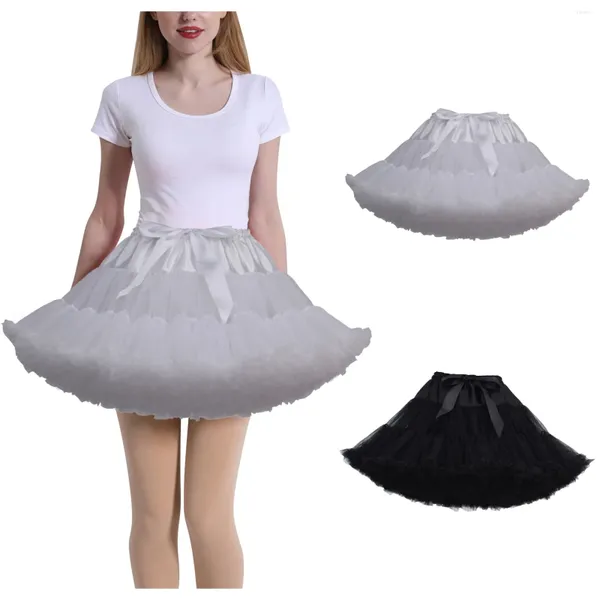 Indumenti da notte da donna Sottoveste Sottogonna Altalena Tutu Gonna da principessa Hippy Cosplay Carino Lolita Brace Ropa Para Mujer