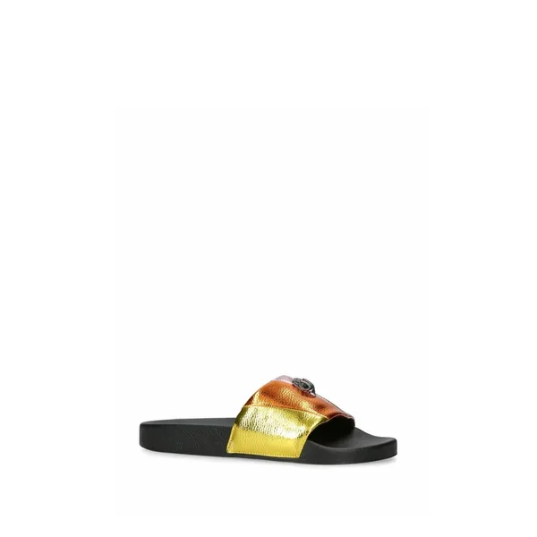 Kurt Geige Slipper Sandale, flacher Schuh, Luxus-Designer-Slide, Freizeitschuhe, Damen-Slider, Eagle Head Rainbow, hochwertiges Maultier, Sommer-Strand-Flip-Flop-Plattform-Slipperkil