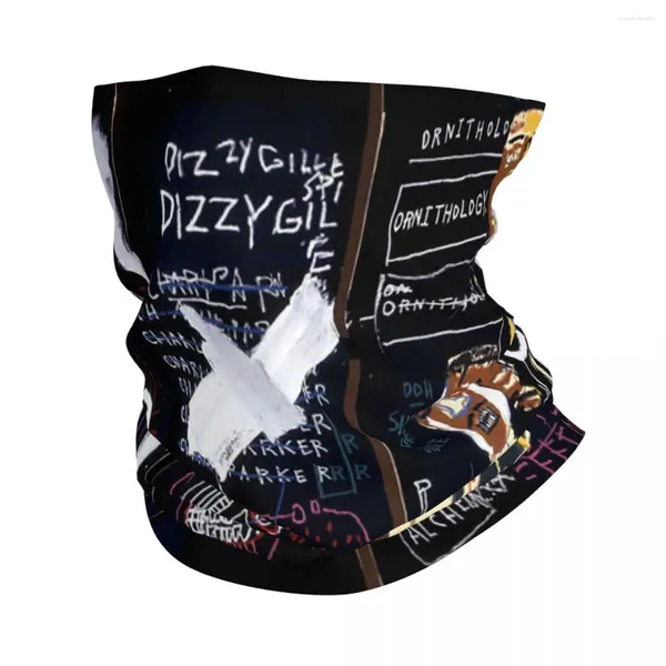 Schals Basquiats Berühmte Graffiti-Bandana-Halsmanschette, bedruckte Kunst, Sturmhauben, Gesichtsschal, Radfahren, Reiten, für Männer, Frauen, Erwachsene, winddicht