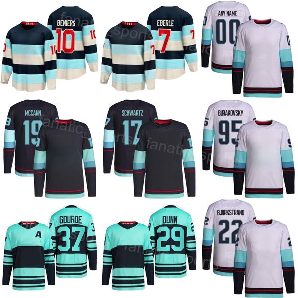 Hockey Winter Classic 22 Oliver Bjorkstrand Trikot 17 Jaden Schwartz 95 Andre Burakovsky 19 Jared McCann 29 Vince Dunn 10 Matty Beniers 37 Yanni Gourde Kids Lady Man