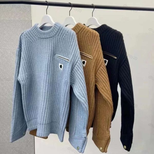 mens hoodie designer camisola de malha dos homens homens mulheres suéteres de lã camisa de crochê Carha pulôver mens jaquetas designe mais recente roupas de passarela