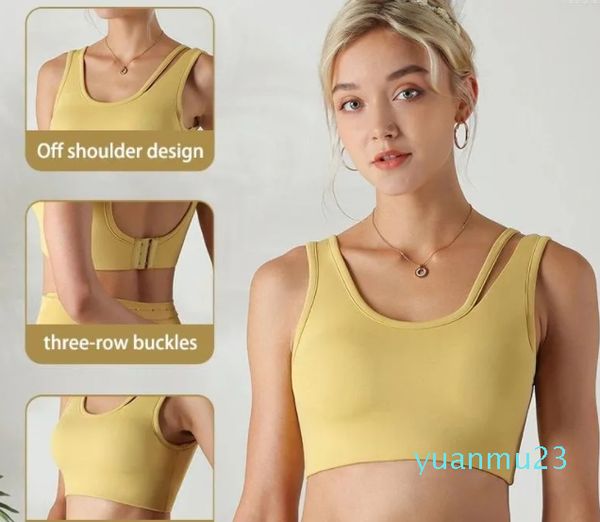 Reggiseno sportivo ad alta intensità per ragazze fitness per abbigliamento da yoga, corsa, finalizzazione del design antiurto per raccolta professionale Aer