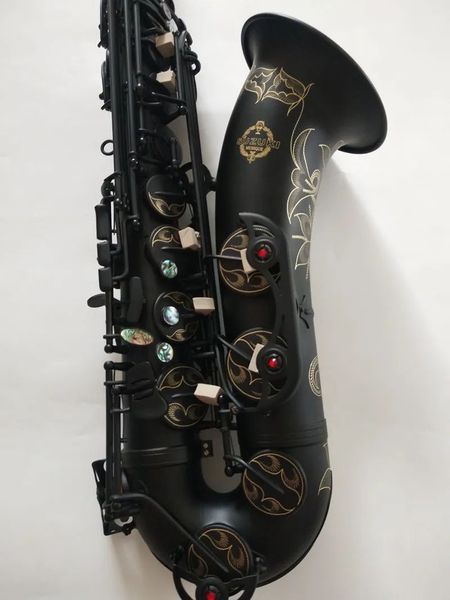Nwe Suzuki Professionelles neues japanisches Tenor-Saxophon B-Dur Musik Woodwide-Instrument Schwarz-Nickel-Gold-Saxophon Geschenk mit Mundstück
