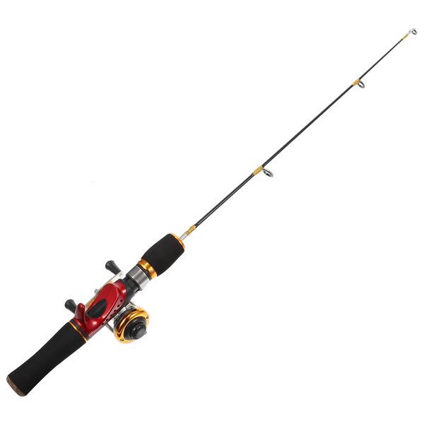 Canne da pesca per barche 1 pezzo Canna da ghiaccio Sport all'aria aperta Accessorio invernale leggero Mini kit di attrezzatura telescopica 231202