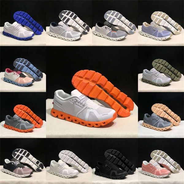 2024 su scarpe cloud Outdoor 5 scarpe da corsa casual designer piattaforma sneakers nuvole ammortizzanti sport tutto nero bianco grigio per donna uomo allenamento tennis treno