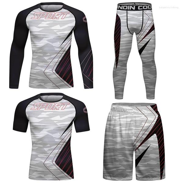 Erkeklerin izleri Cody Lundin UV takım elbise erkek termal güneş koruma gömlekleri uzun kollu gömlek jiu jitsu tükürük tozlukları süblimasyon erkek rashguard