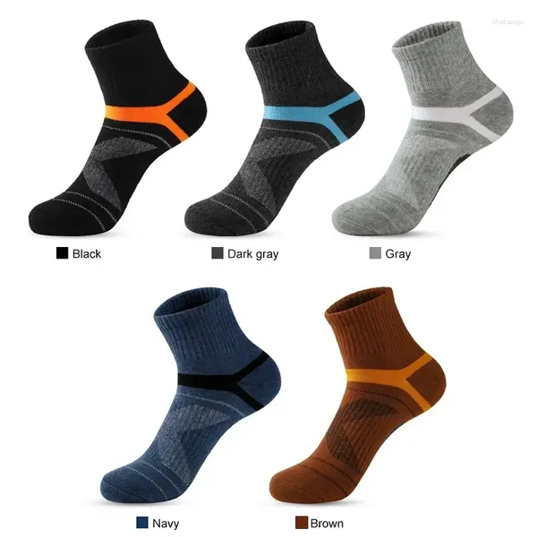 Männer Socken 5 Winter Run Hohe Größe 38-44 Schwarz Baumwolle Männliche Socke Qualität Sokken Lot Casual Atmungsaktive Sport männer