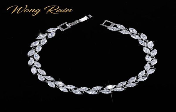 Wong chuva 925 prata esterlina criada moissanite safira rubi ametista pulseira de pedra preciosa charme pulseiras jóias finas inteiras cx27112662