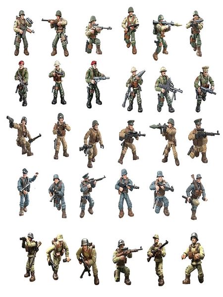 Soldat Soldatenfiguren Puppenmodelle Militärthema Bausteinspielzeug Manuelle Montage Kinderspielzeugfiguren Geschenk 231202