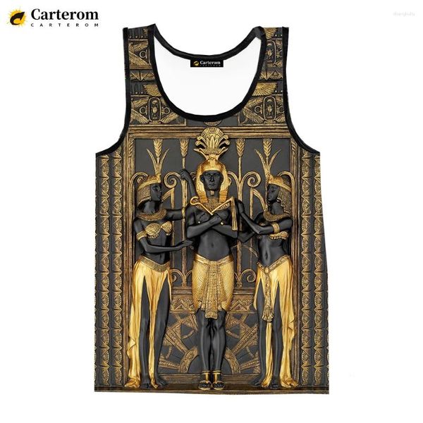 Männer Tank Tops Alten Ägyptischen Ägypten Gott Pharao Kleidung Harajuku Streetwear Übergroßen Ärmellose Shirts Ropa Hombre